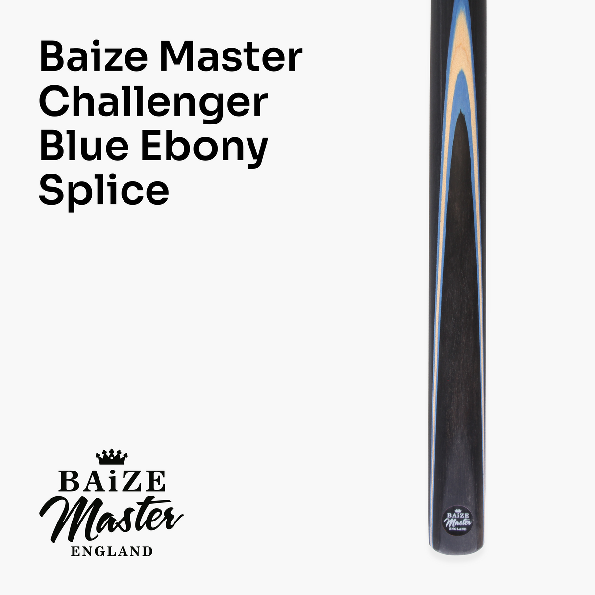Baize Master Challenger 57 Inch 2 Piece Centre Joint Snooker Pool Cue 9.3mm Pro Leather Tip