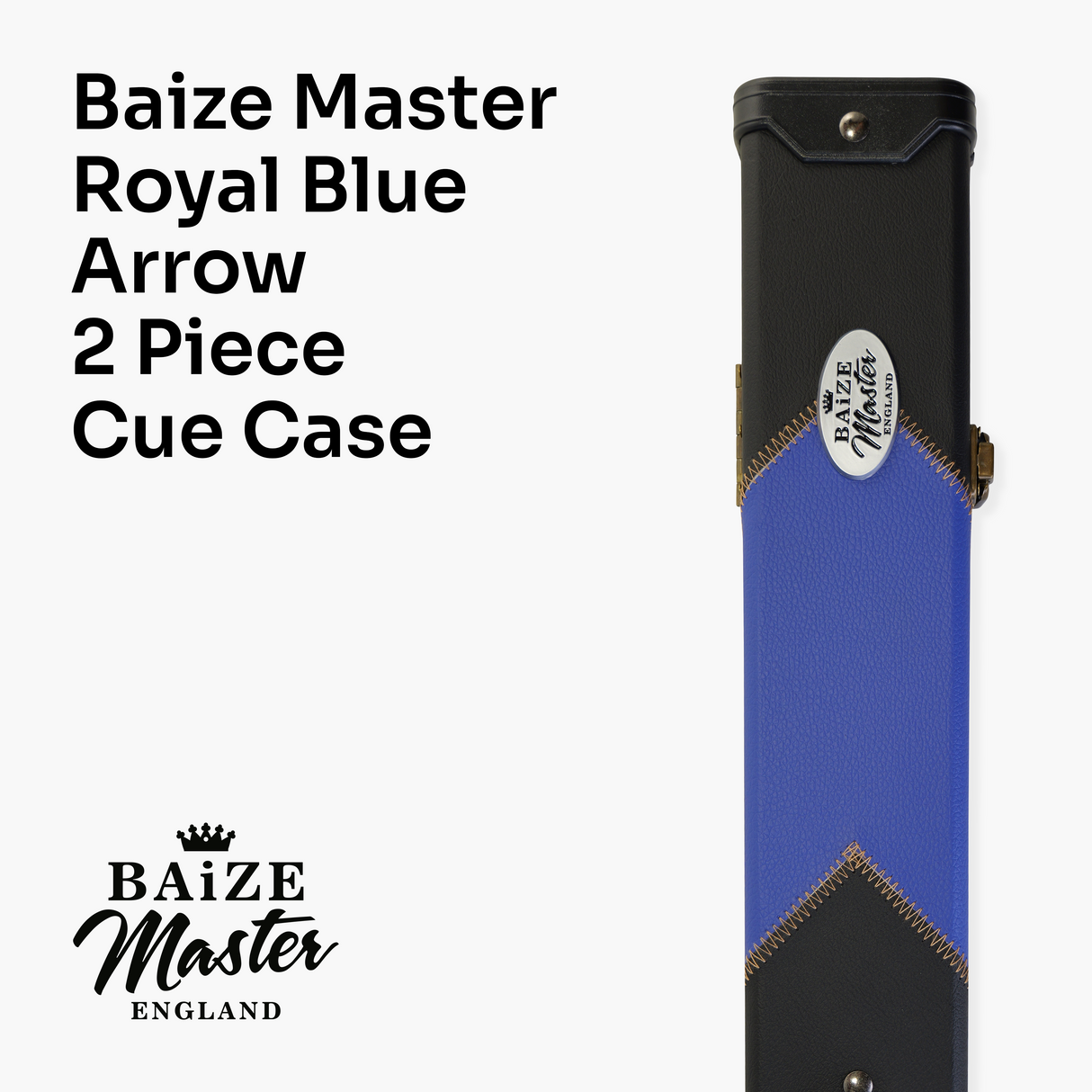 Baize Master Deluxe ARROW 2 Piece Snooker Pool Cue Case with Matching Colour Interior Baize Master