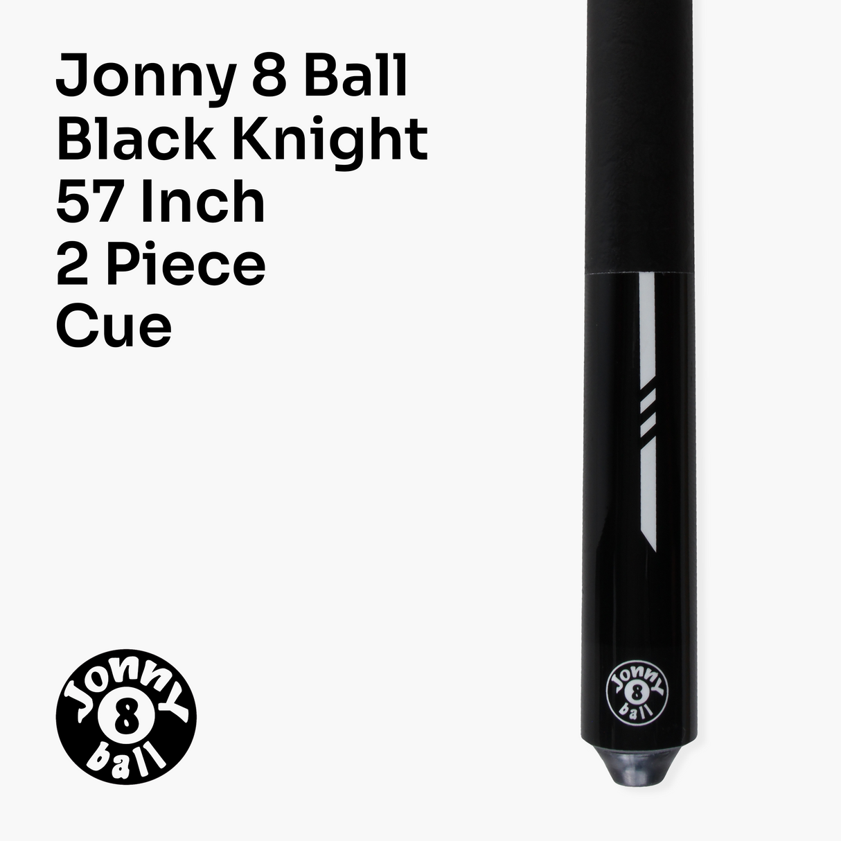 Jonny 8 Ball 57 Inch 2 Piece RISS Pool Cue 8.5mm Elk Master Tip - Interchangeable Shaft
