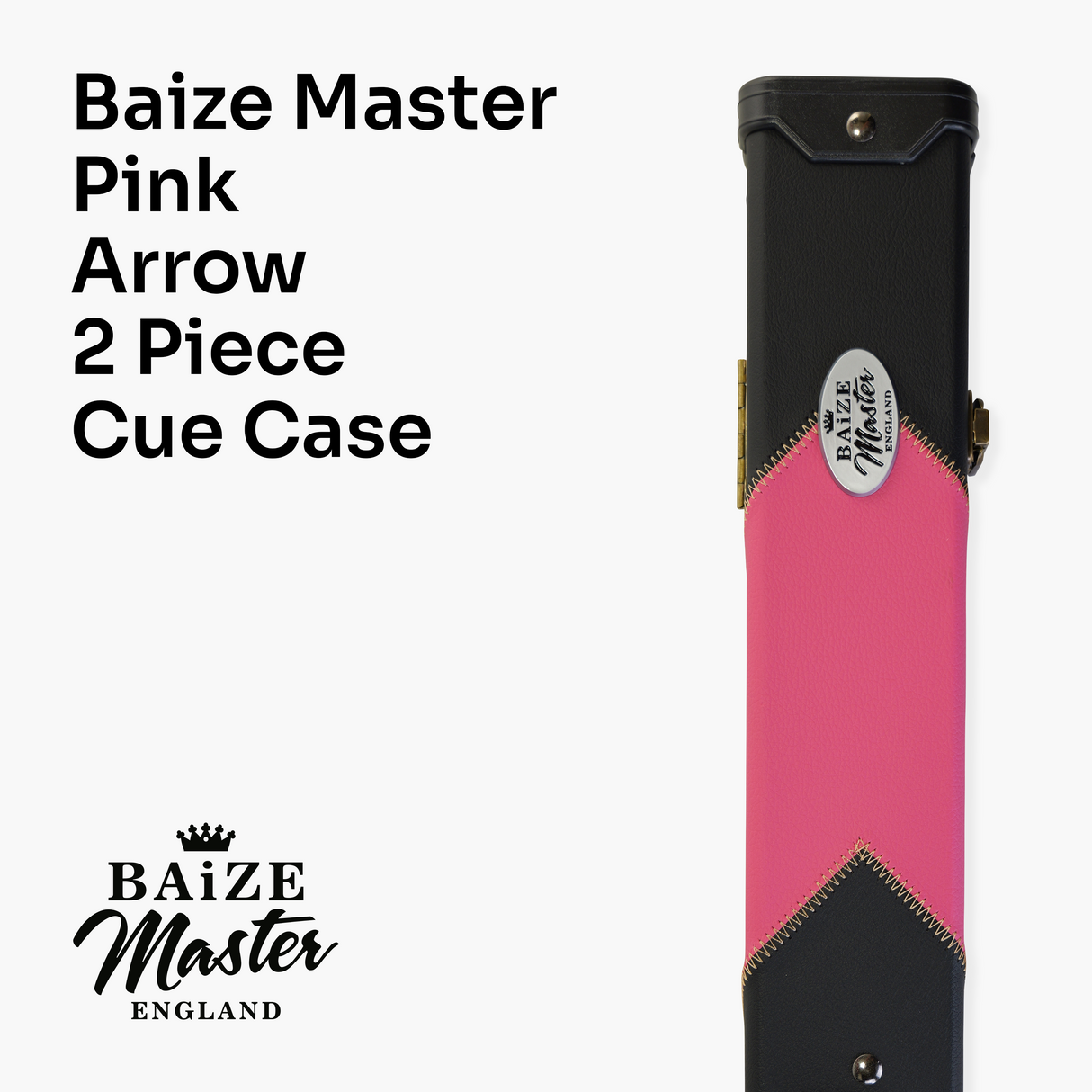 Baize Master Deluxe ARROW 2 Piece Snooker Pool Cue Case with Matching Colour Interior Baize Master