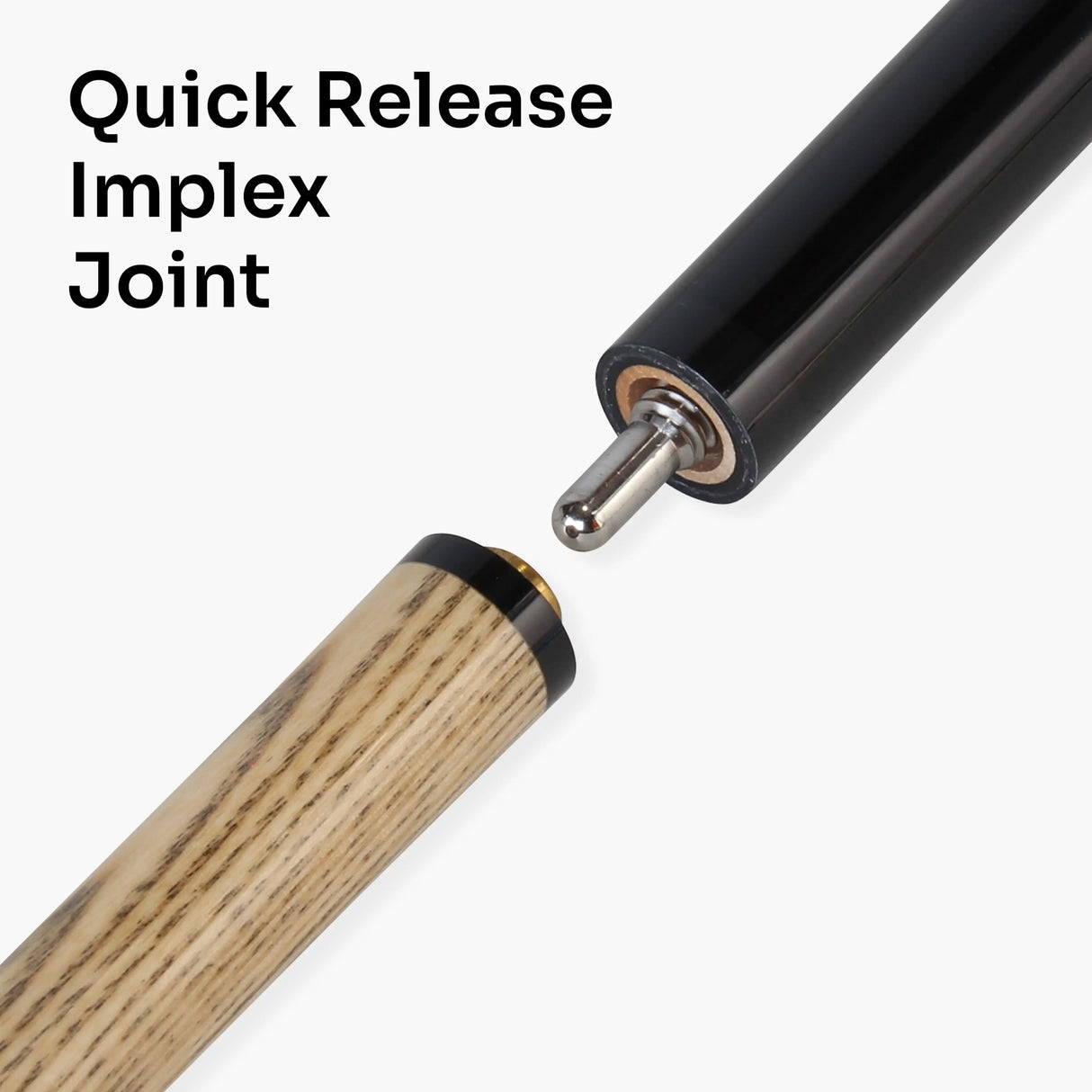 Jonny 8 Ball 57 Inch 2 Piece RISS Pool Cue 8.5mm Elk Master Tip - Interchangeable Shaft Jonny 8 Ball