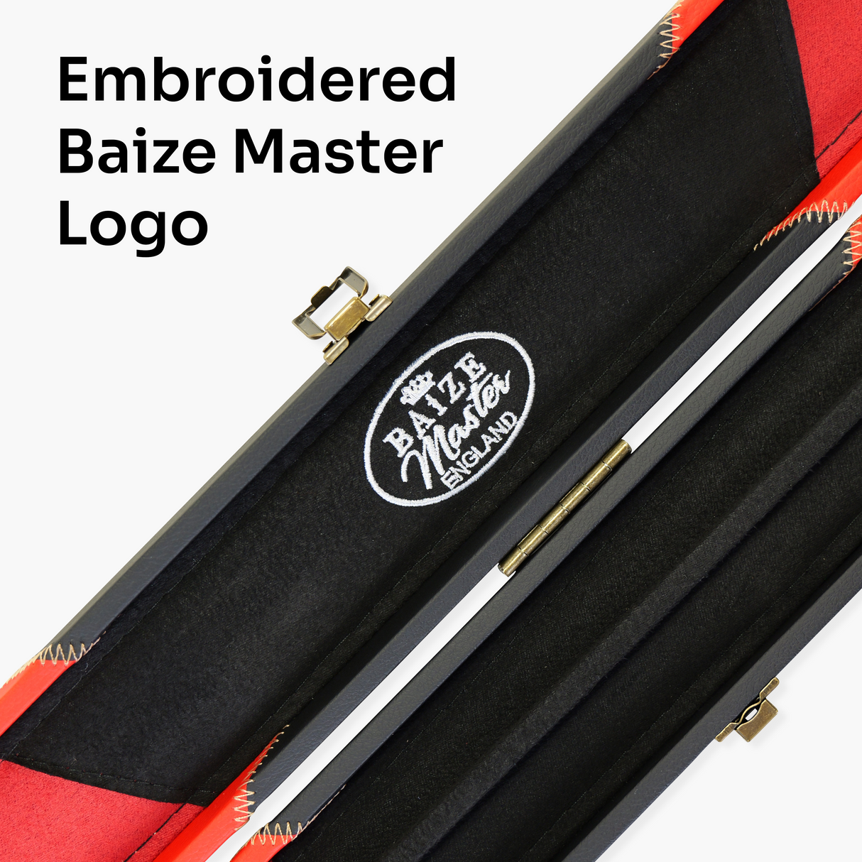 Baize Master Deluxe ARROW 2 Piece Snooker Pool Cue Case with Matching Colour Interior Baize Master