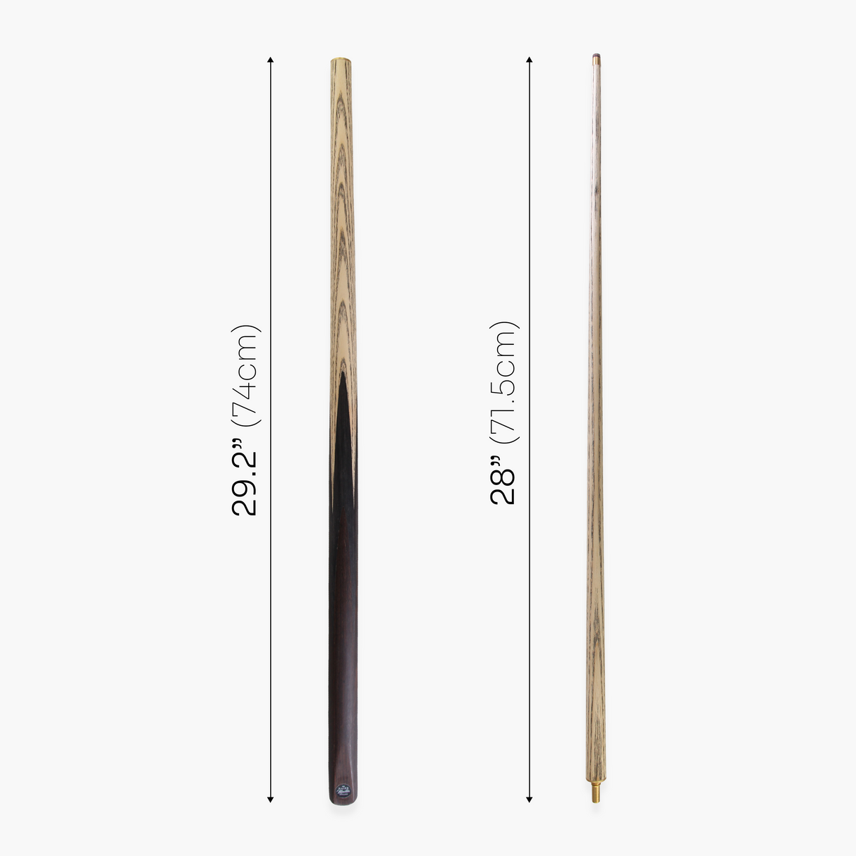 Baize Master Challenger 57 Inch 2 Piece Centre Joint Snooker Pool Cue 9.3mm Pro Leather Tip