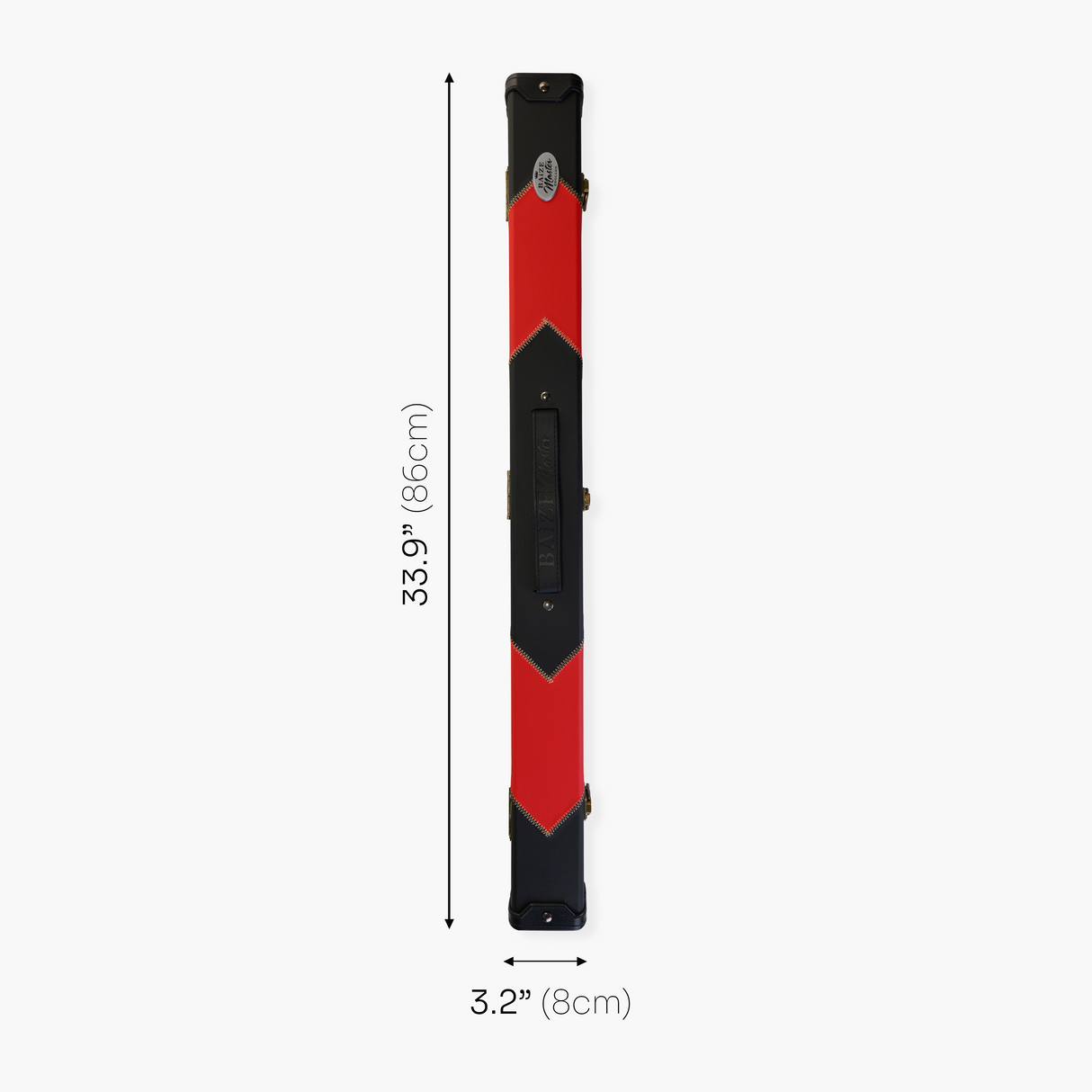Baize Master Deluxe ARROW 2 Piece Snooker Pool Cue Case with Matching Colour Interior Baize Master