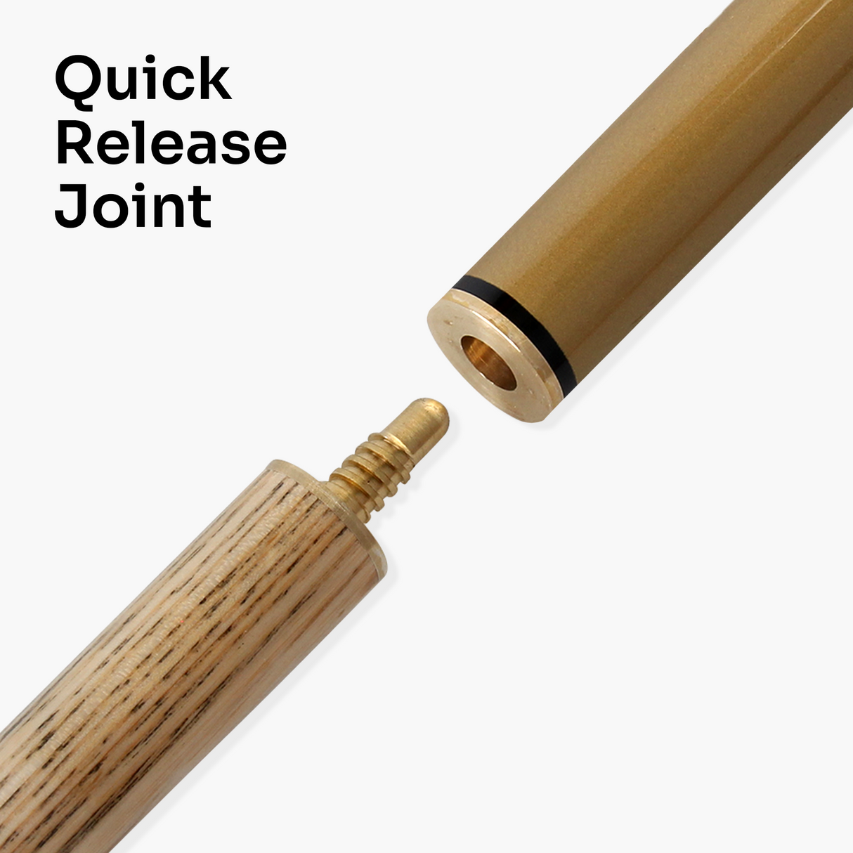 Jonny 8 Ball TRIAD 57 Inch 3 Piece Snooker Pool Cue 9.5mm Tip - Shorten to 39 Inch