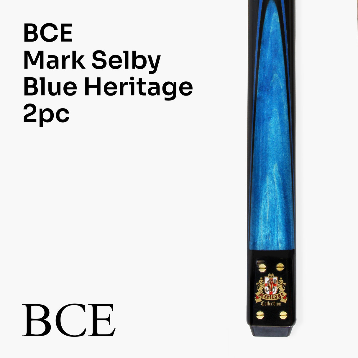 BCE MARK SELBY Signature Heritage 57 Inch 2 Piece Snooker Pool Cue 9.5mm Tip