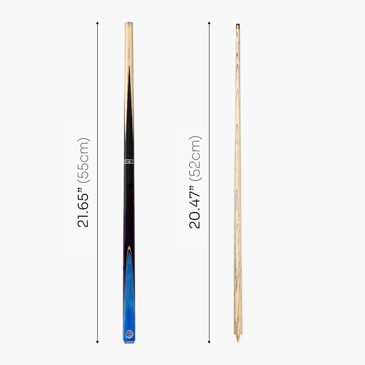 Baize Master CONQUEST 42 Inch 2 Piece Junior Kids Snooker Pool Cue 9.5mm Layered Tip