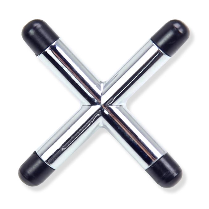 Chrome Cross Rest Head with Plastic Toes for Snooker & Pool