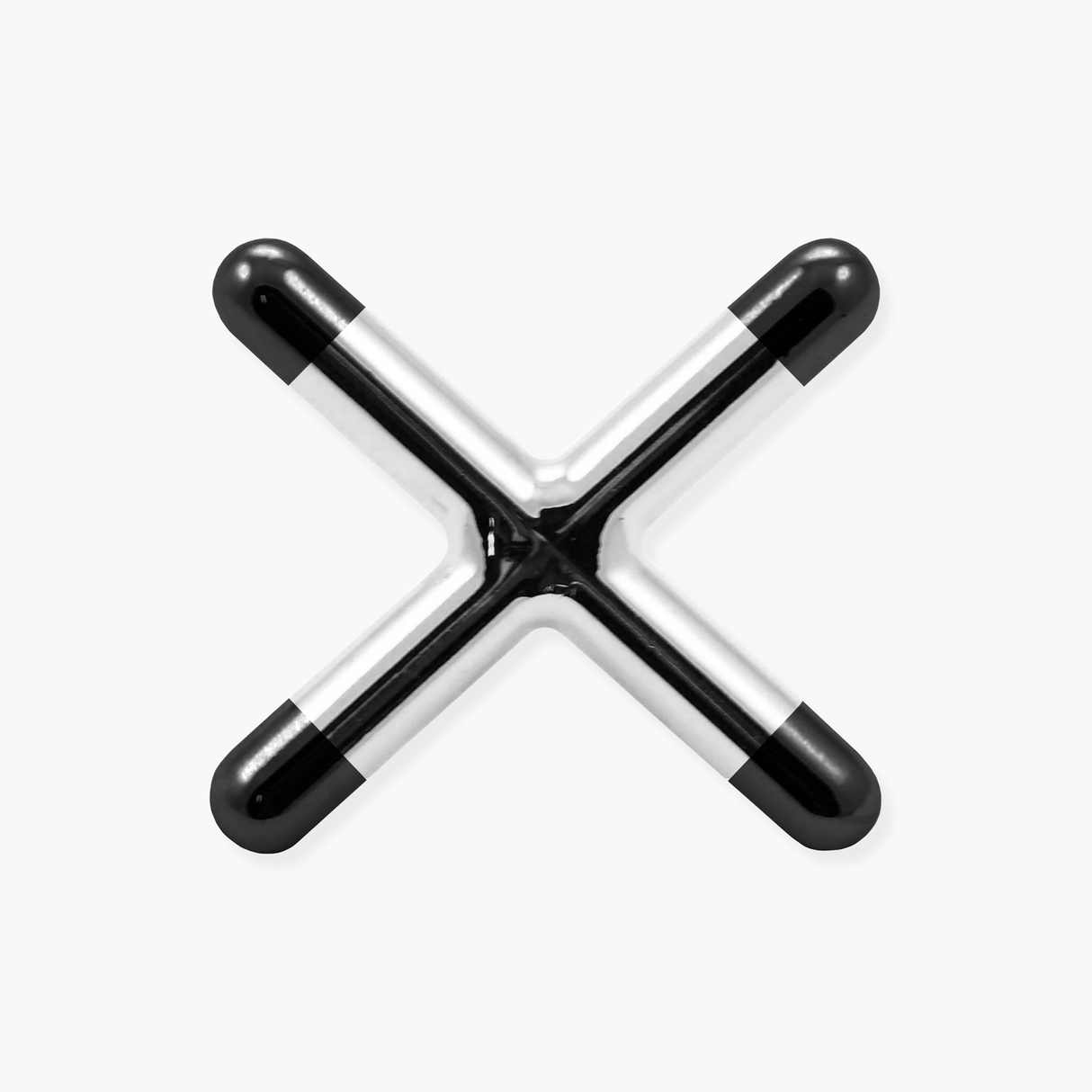 Chrome Cross Rest Head with Plastic Toes for Snooker & Pool