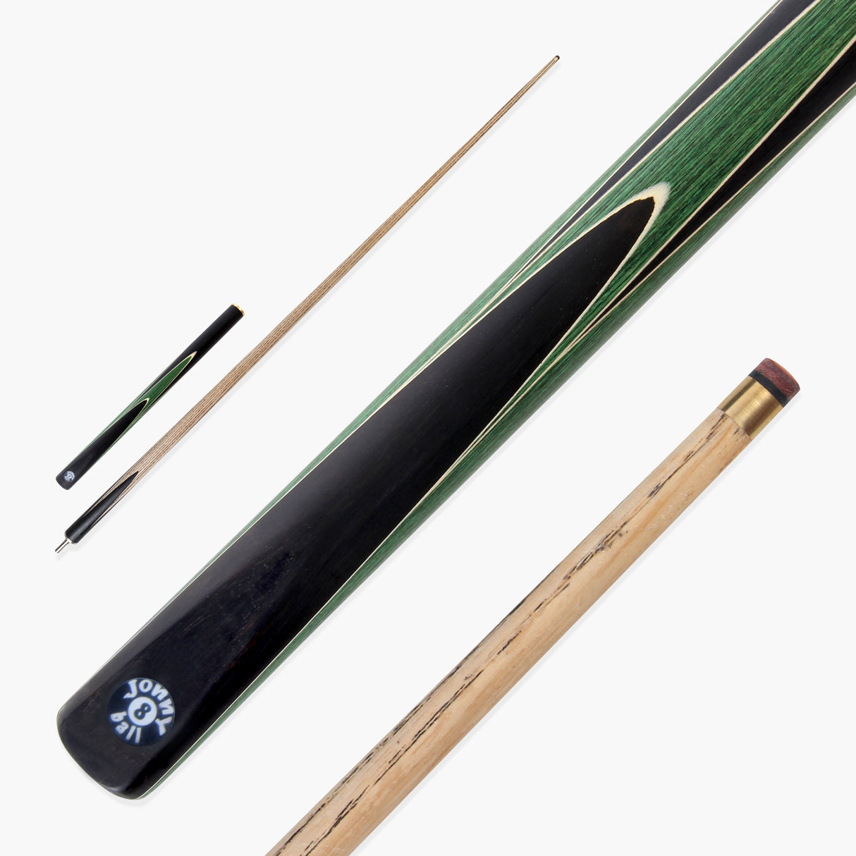 Jonny 8 Ball 3/4 SNIPER 57 Inch Ash English Pool Cue with 8mm Layered Pro Tip