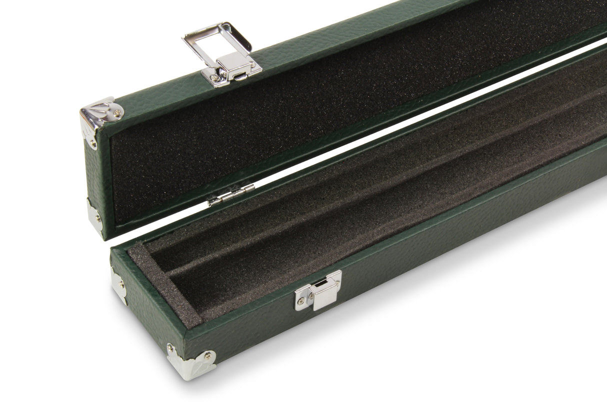 2 Piece Snooker Pool Cue Case with Reinforced Corners and Chalk Compartment