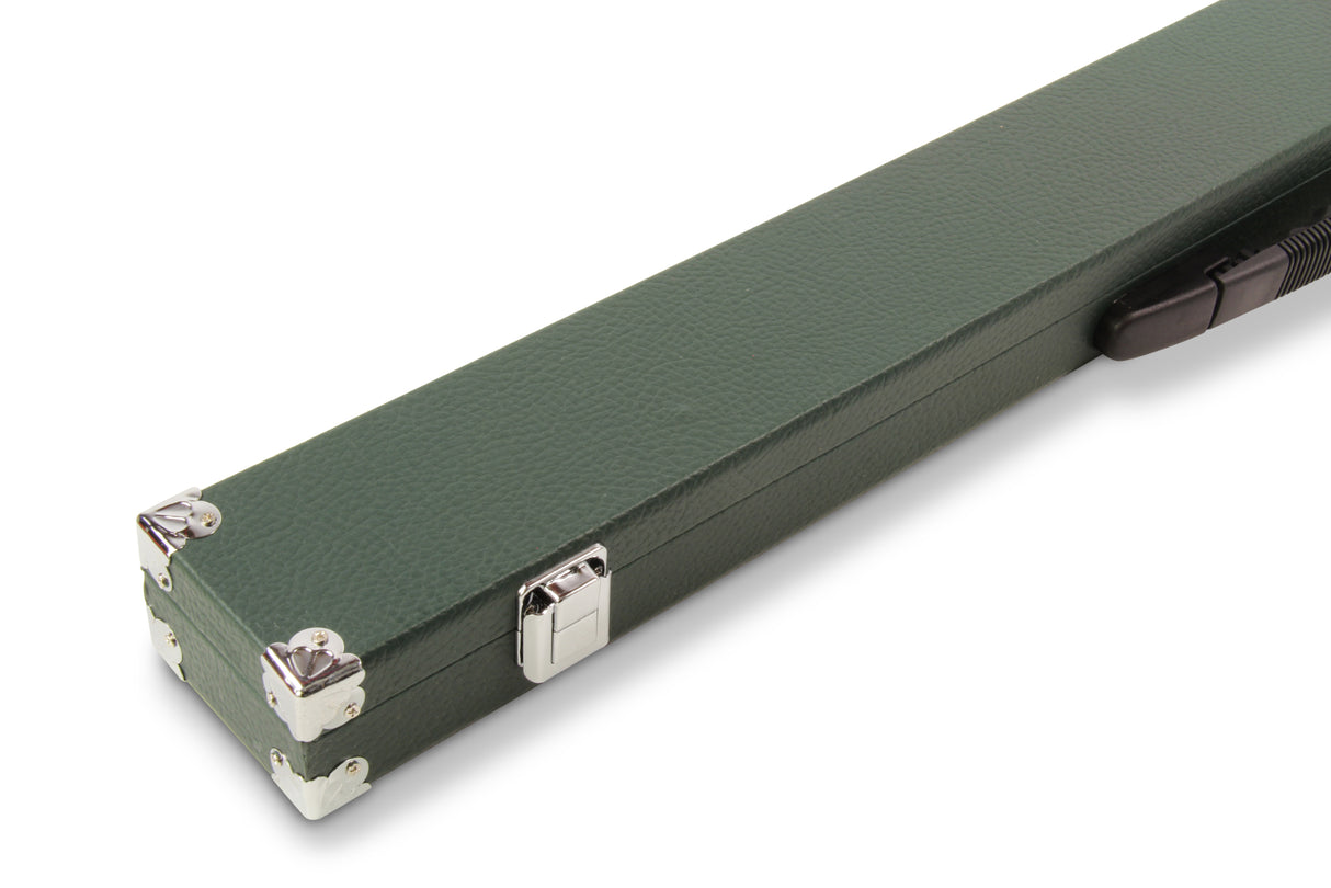 2 Piece Snooker Pool Cue Case with Reinforced Corners and Chalk Compartment