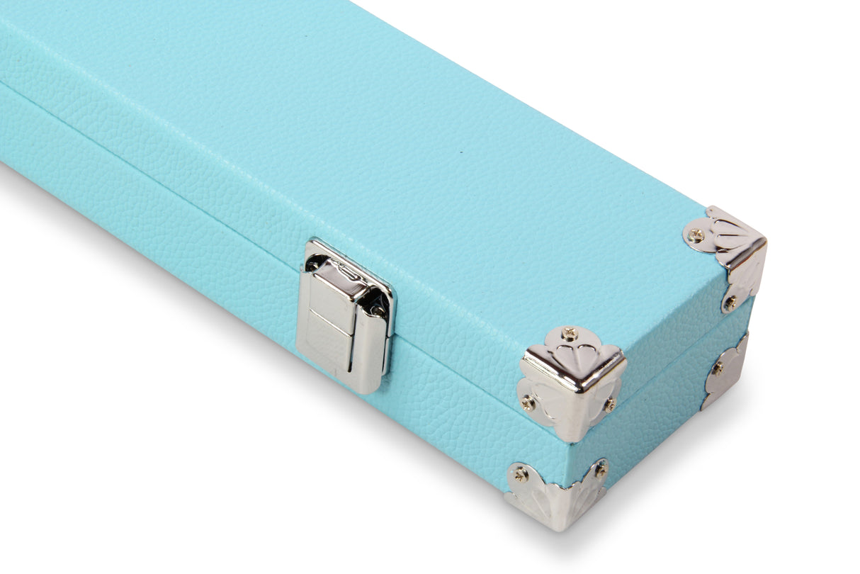 2 Piece Snooker Pool Cue Case with Reinforced Corners and Chalk Compartment