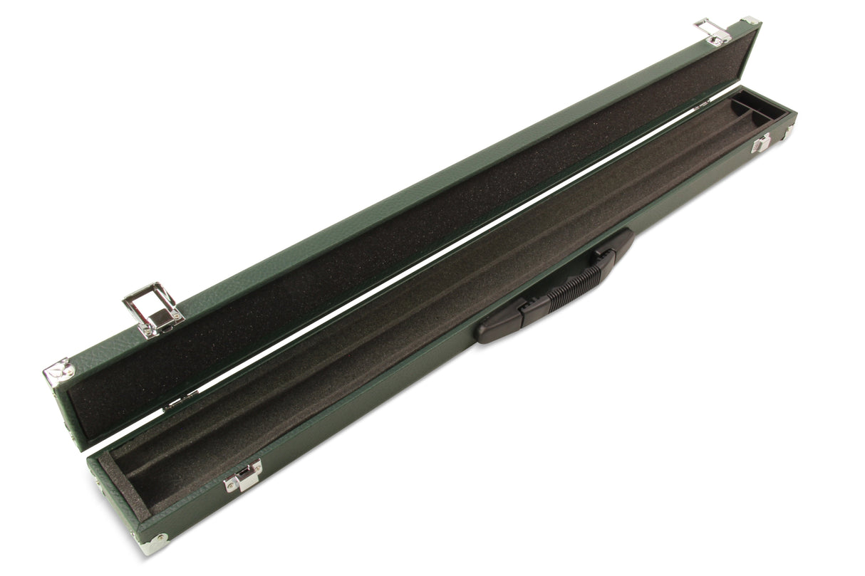 2 Piece Snooker Pool Cue Case with Reinforced Corners and Chalk Compartment