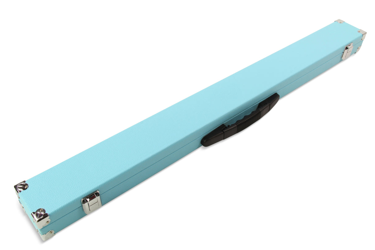 2 Piece Snooker Pool Cue Case with Reinforced Corners and Chalk Compartment