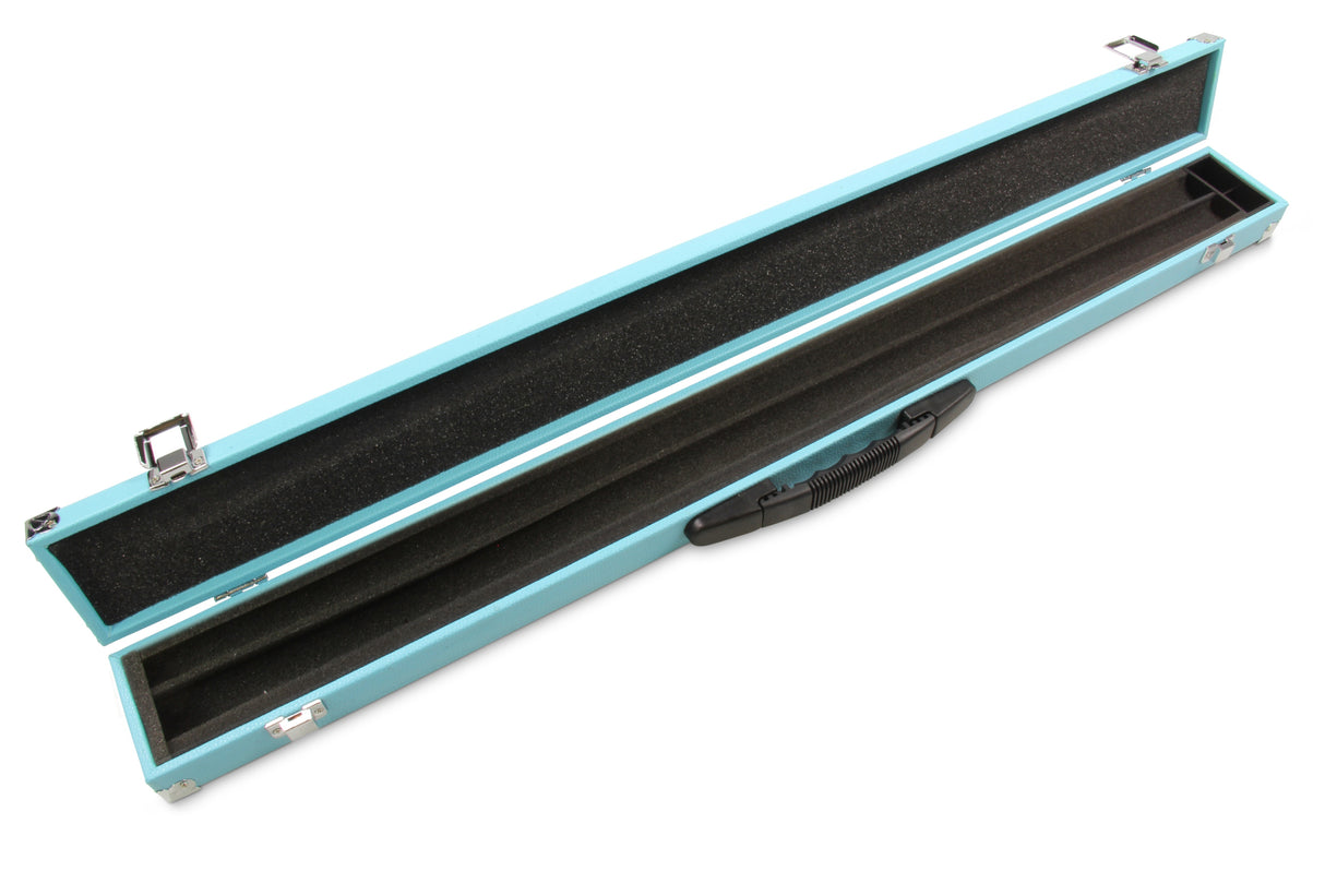 2 Piece Snooker Pool Cue Case with Reinforced Corners and Chalk Compartment