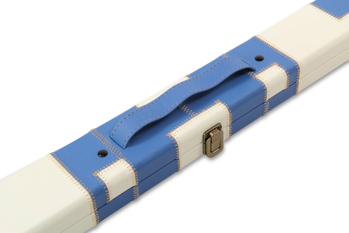 Baize Master 1 Piece PATCH Deluxe Plastic Ends Snooker Pool Cue Case - Holds 2 Cues