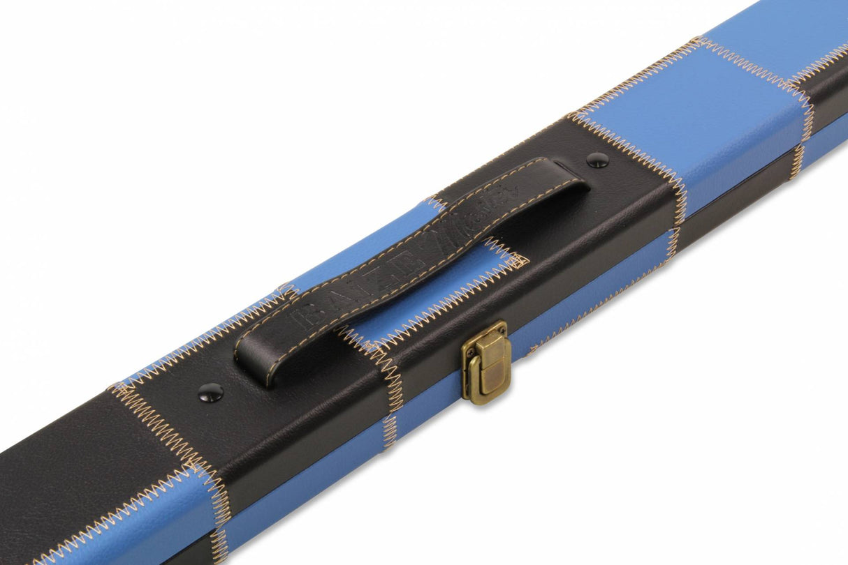 Baize Master 1 Piece PATCH Deluxe Plastic Ends Snooker Pool Cue Case - Holds 2 Cues