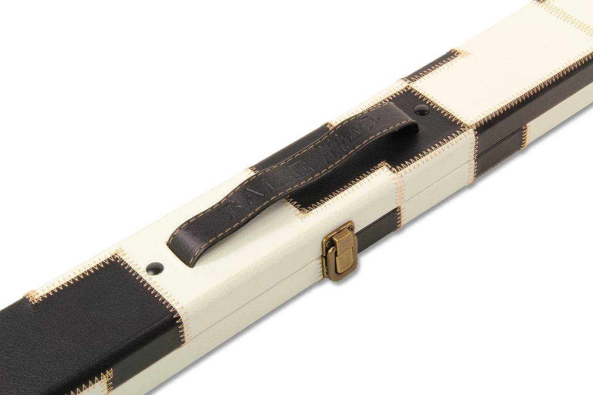 Baize Master 1 Piece PATCH Deluxe Plastic Ends Snooker Pool Cue Case - Holds 2 Cues