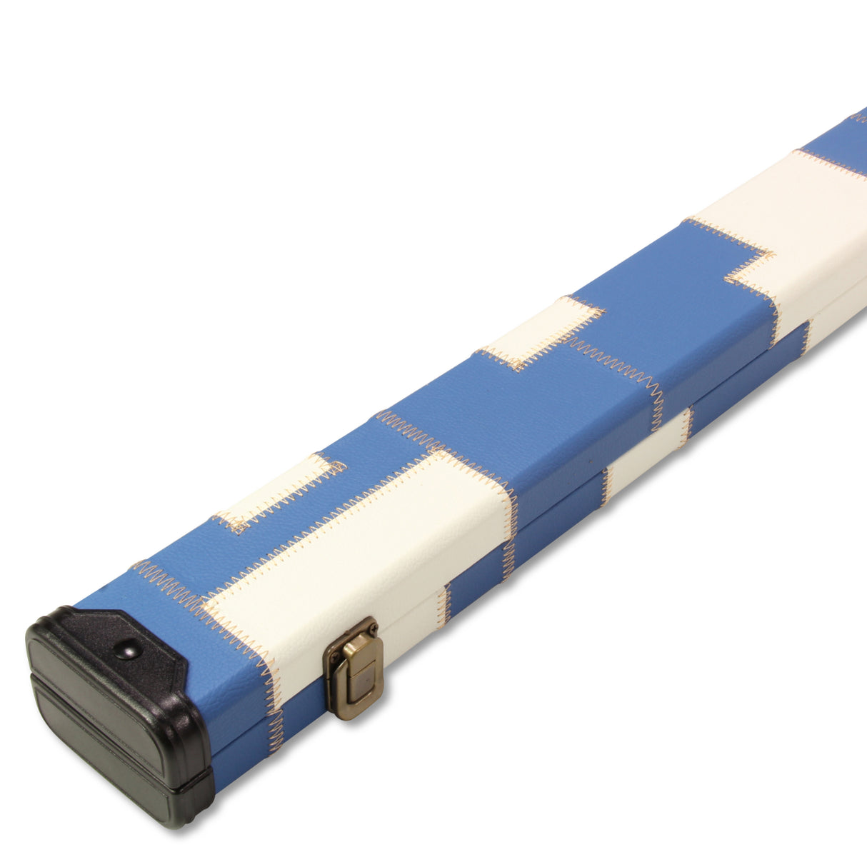 Baize Master 1 Piece PATCH Deluxe Plastic Ends Snooker Pool Cue Case - Holds 2 Cues