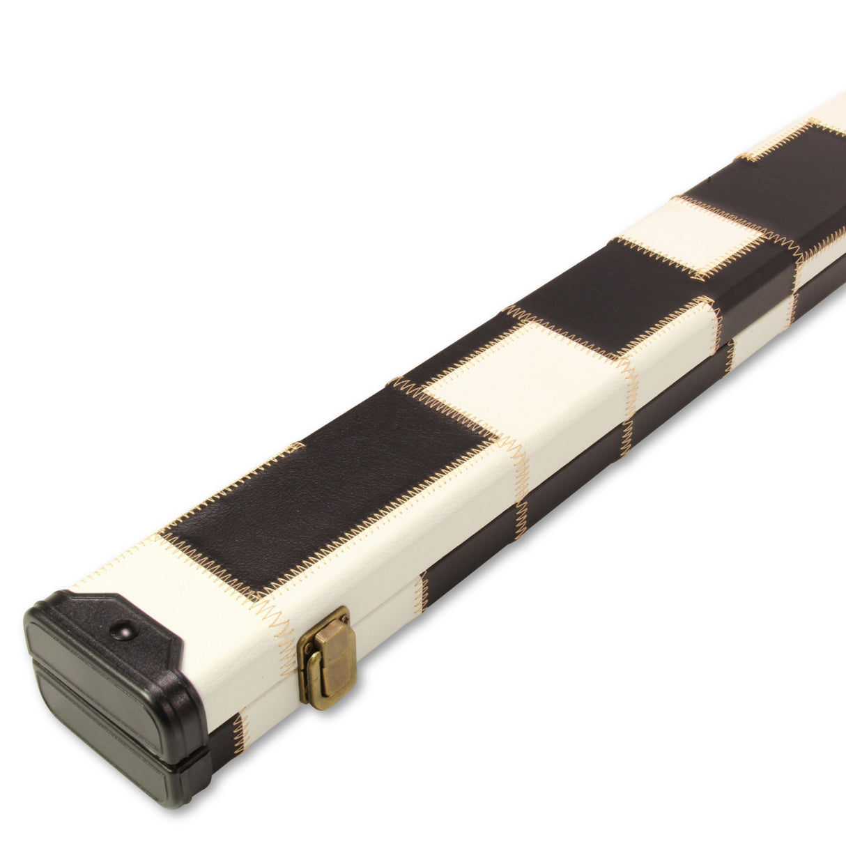 Baize Master 1 Piece PATCH Deluxe Plastic Ends Snooker Pool Cue Case - Holds 2 Cues