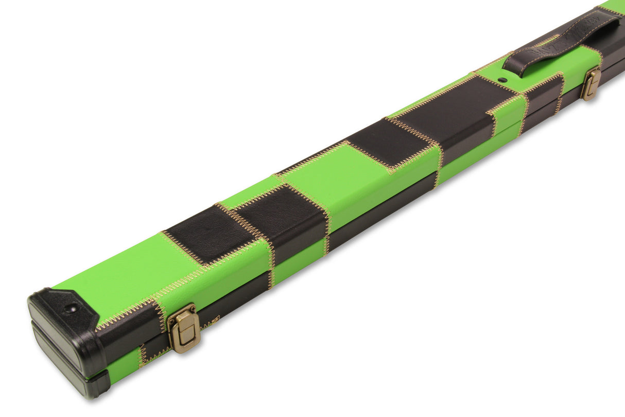 Baize Master 1 Piece PATCH Deluxe Plastic Ends Snooker Pool Cue Case - Holds 2 Cues
