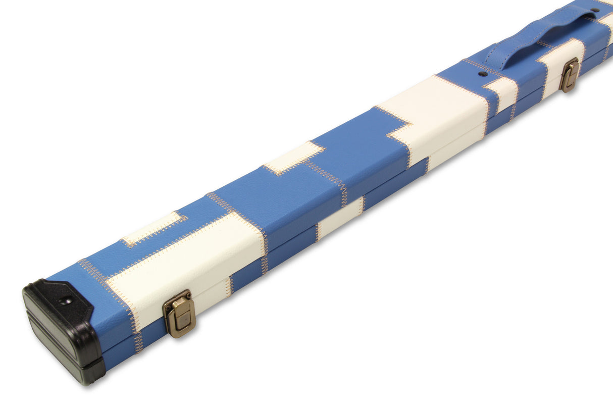 Baize Master 1 Piece PATCH Deluxe Plastic Ends Snooker Pool Cue Case - Holds 2 Cues
