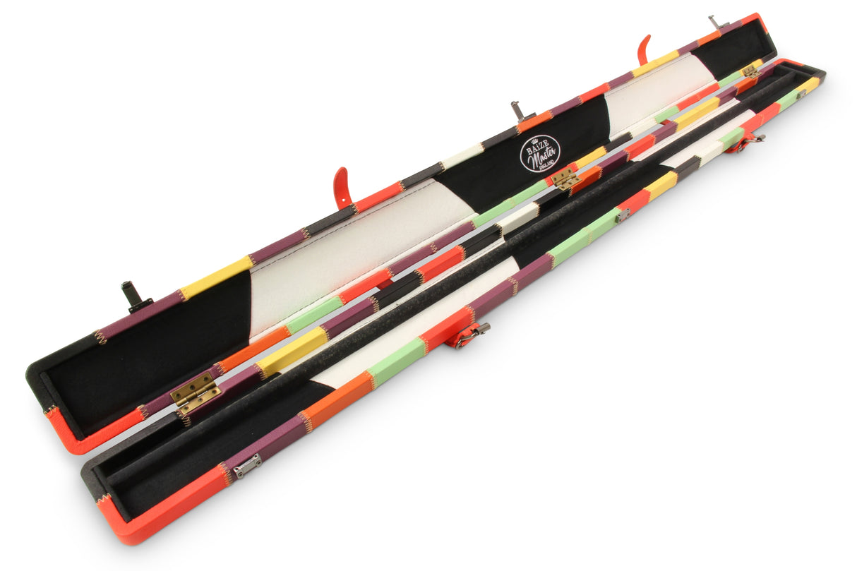 Baize Master 3/4 Luxury PATCH Snooker Pool Cue Case with Round Corners and Straps