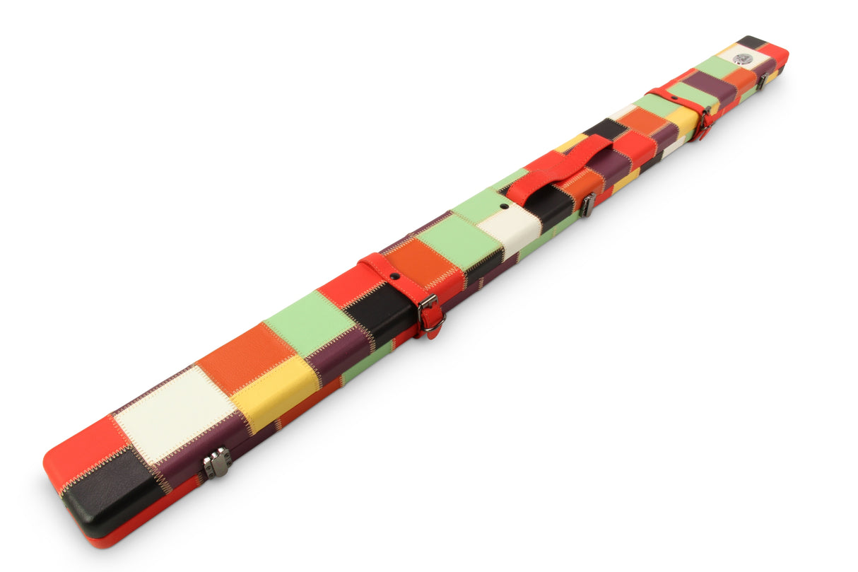 Baize Master 3/4 Luxury PATCH Snooker Pool Cue Case with Round Corners and Straps