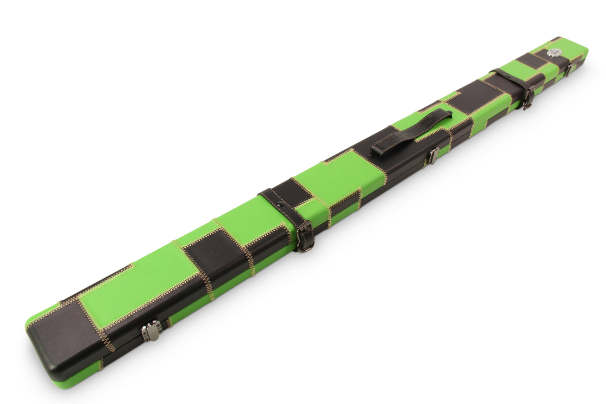 Baize Master 3/4 Luxury PATCH Snooker Pool Cue Case with Round Corners and Straps