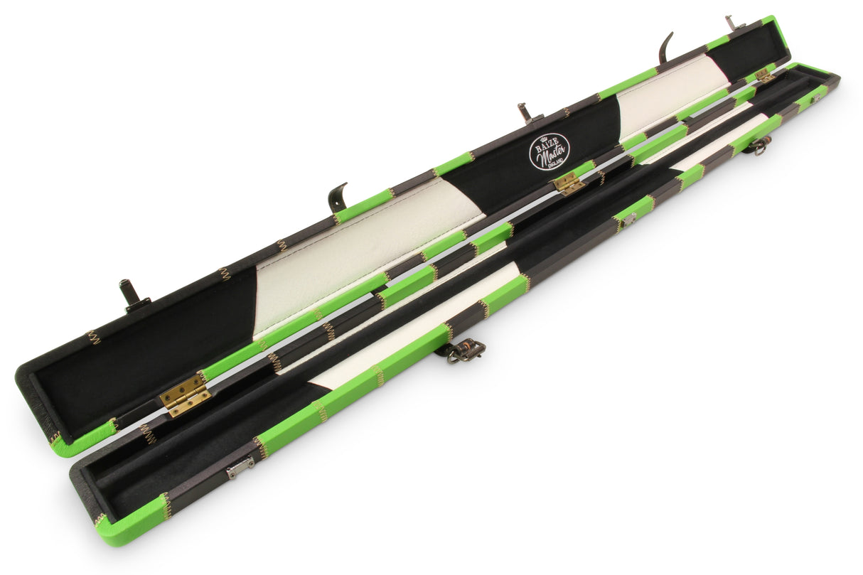 Baize Master 3/4 Luxury PATCH Snooker Pool Cue Case with Round Corners and Straps