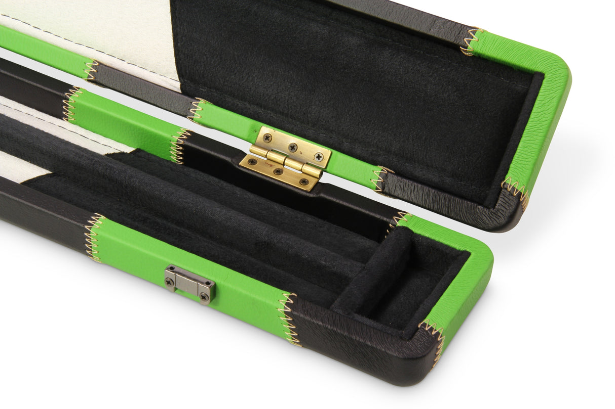 Baize Master 3/4 Luxury PATCH Snooker Pool Cue Case with Round Corners and Straps