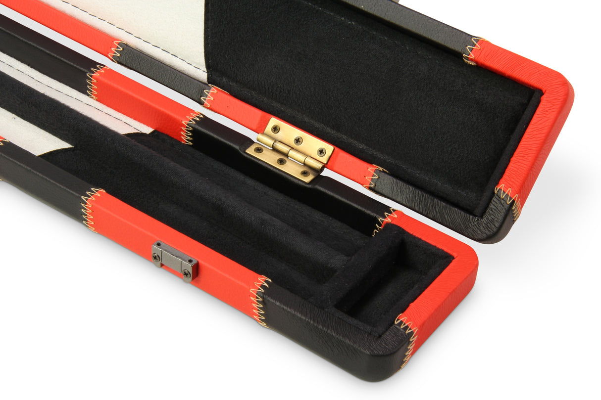 Baize Master 3/4 Luxury PATCH Snooker Pool Cue Case with Round Corners and Straps