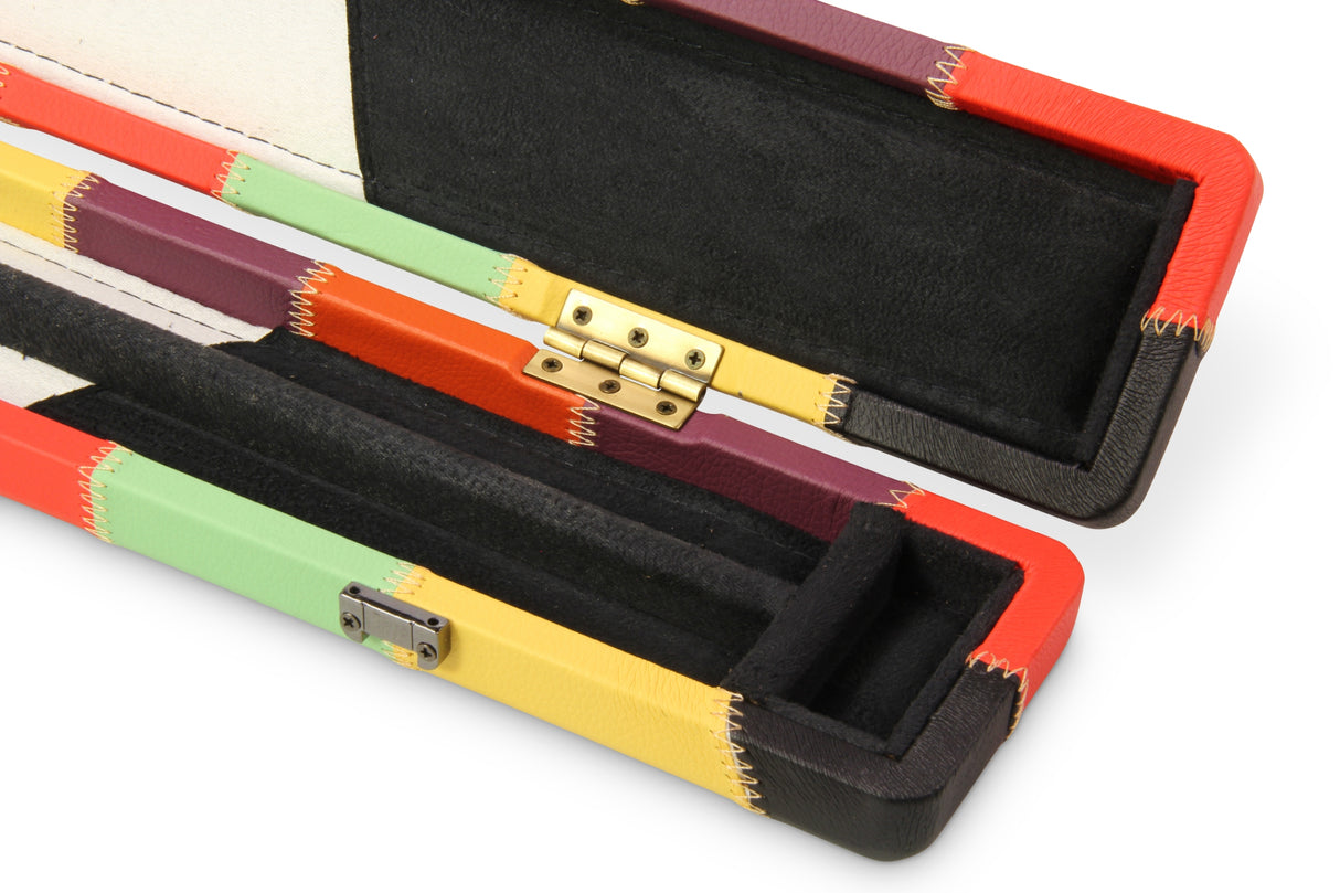 Baize Master 1 Piece PATCH Luxury Round Corner Snooker Pool Cue Case - Holds 2 Cues