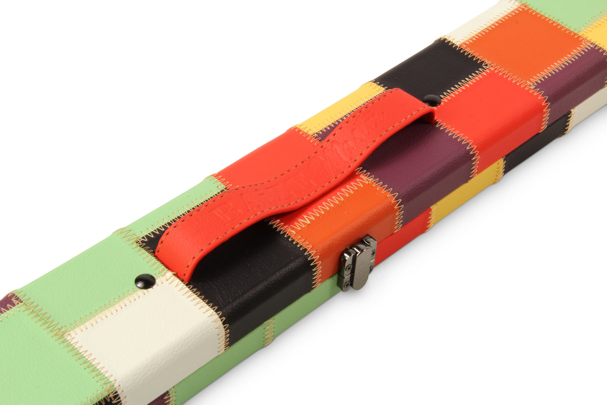 Baize Master 3/4 Luxury PATCH Snooker Pool Cue Case with Round Corners and Straps
