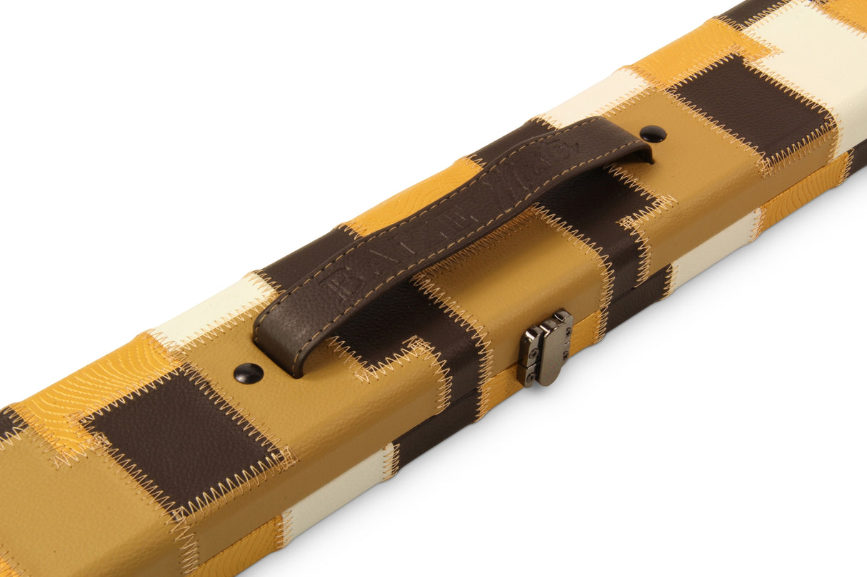 Baize Master 3/4 Luxury PATCH Snooker Pool Cue Case with Round Corners and Straps