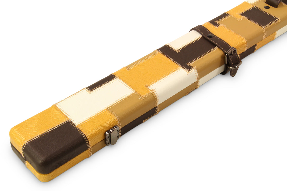 Baize Master 3/4 Luxury PATCH Snooker Pool Cue Case with Round Corners and Straps