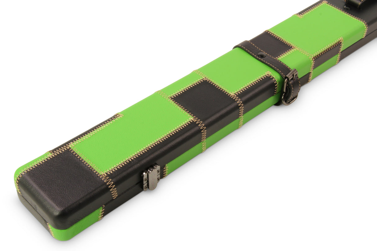 Baize Master 3/4 Luxury PATCH Snooker Pool Cue Case with Round Corners and Straps