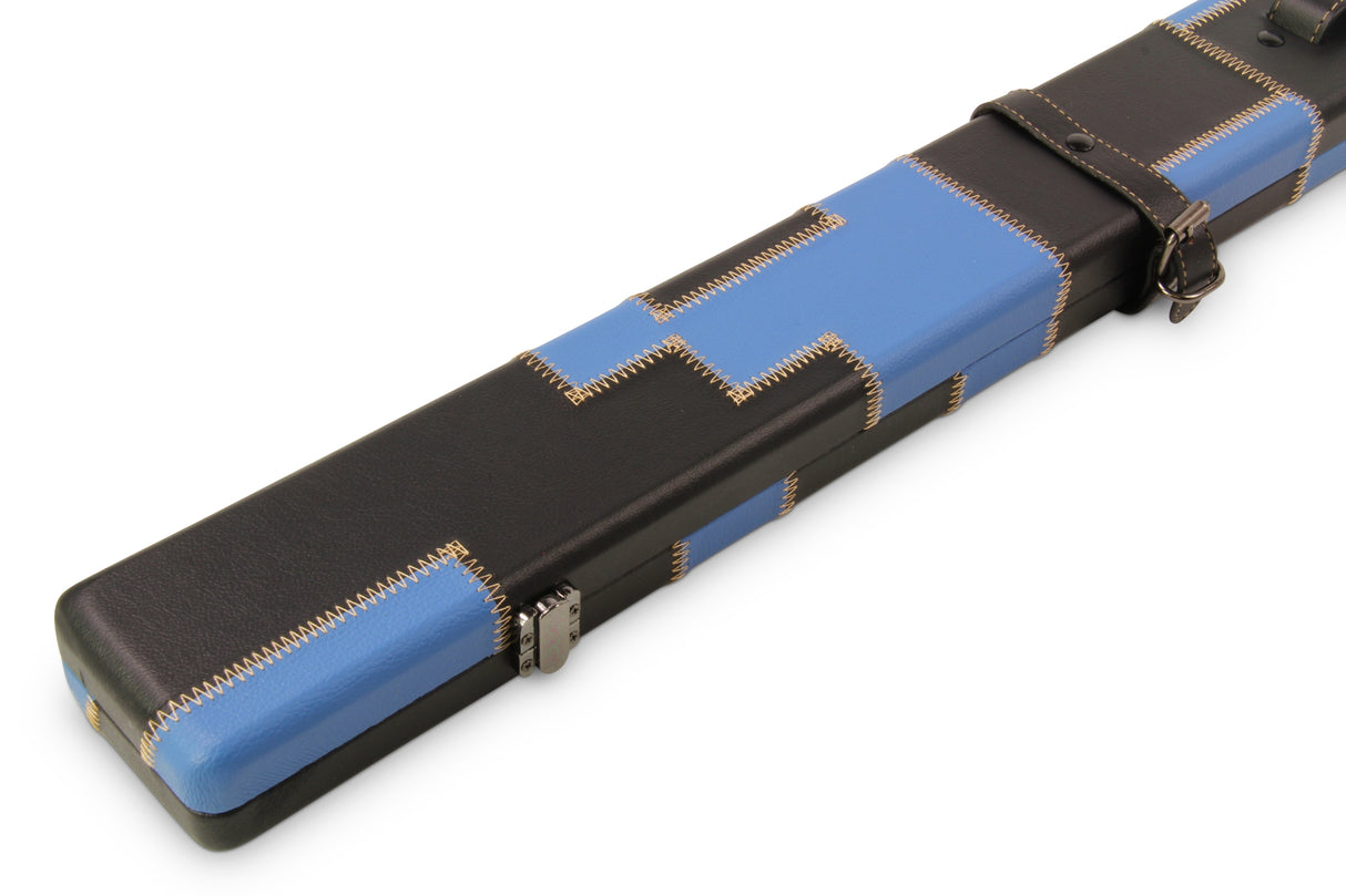 Baize Master 3/4 Luxury PATCH Snooker Pool Cue Case with Round Corners and Straps