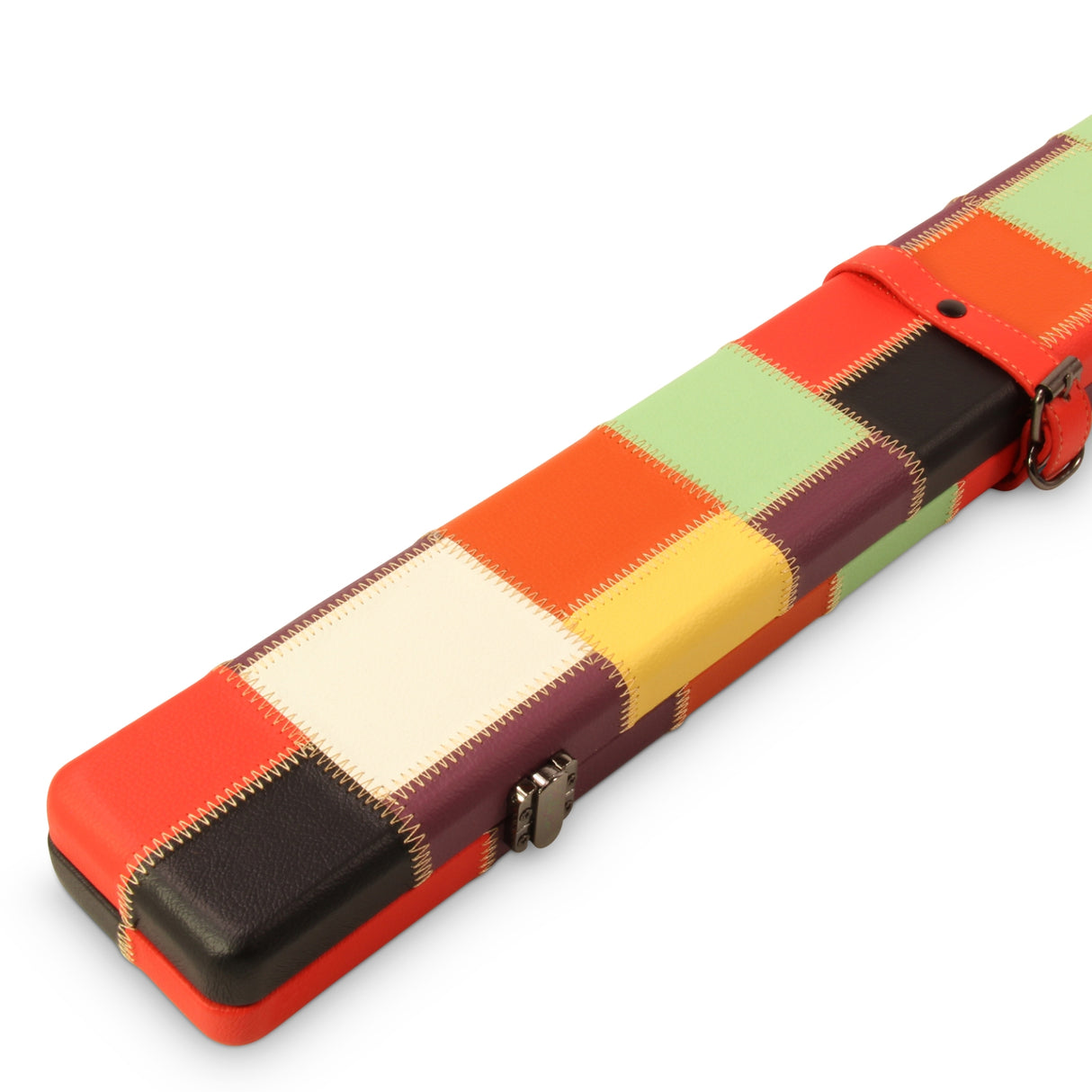 Baize Master 3/4 Luxury PATCH Snooker Pool Cue Case with Round Corners and Straps