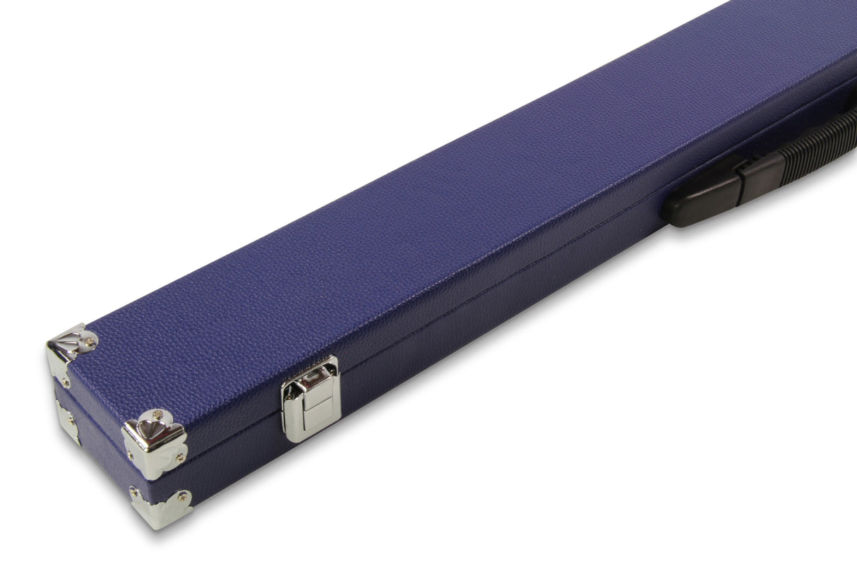 2 Piece Snooker Pool Cue Case with Reinforced Corners and Chalk Compartment