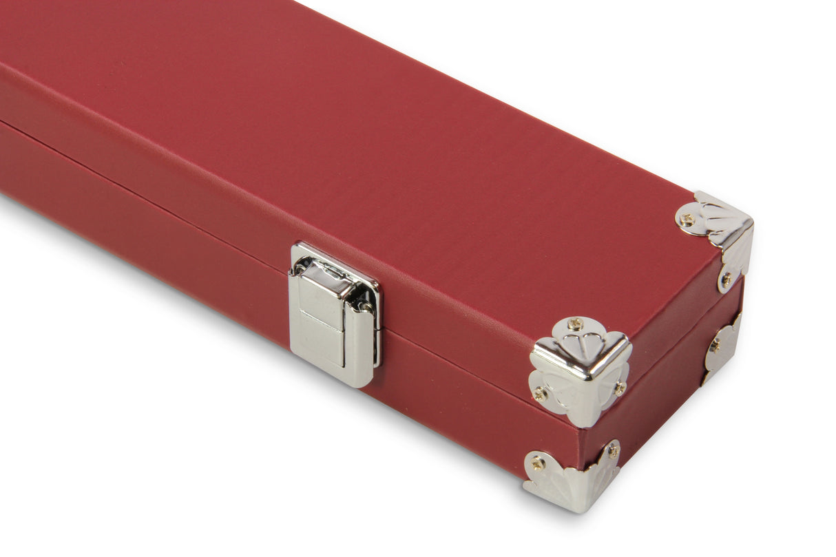2 Piece Snooker Pool Cue Case with Reinforced Corners and Chalk Compartment