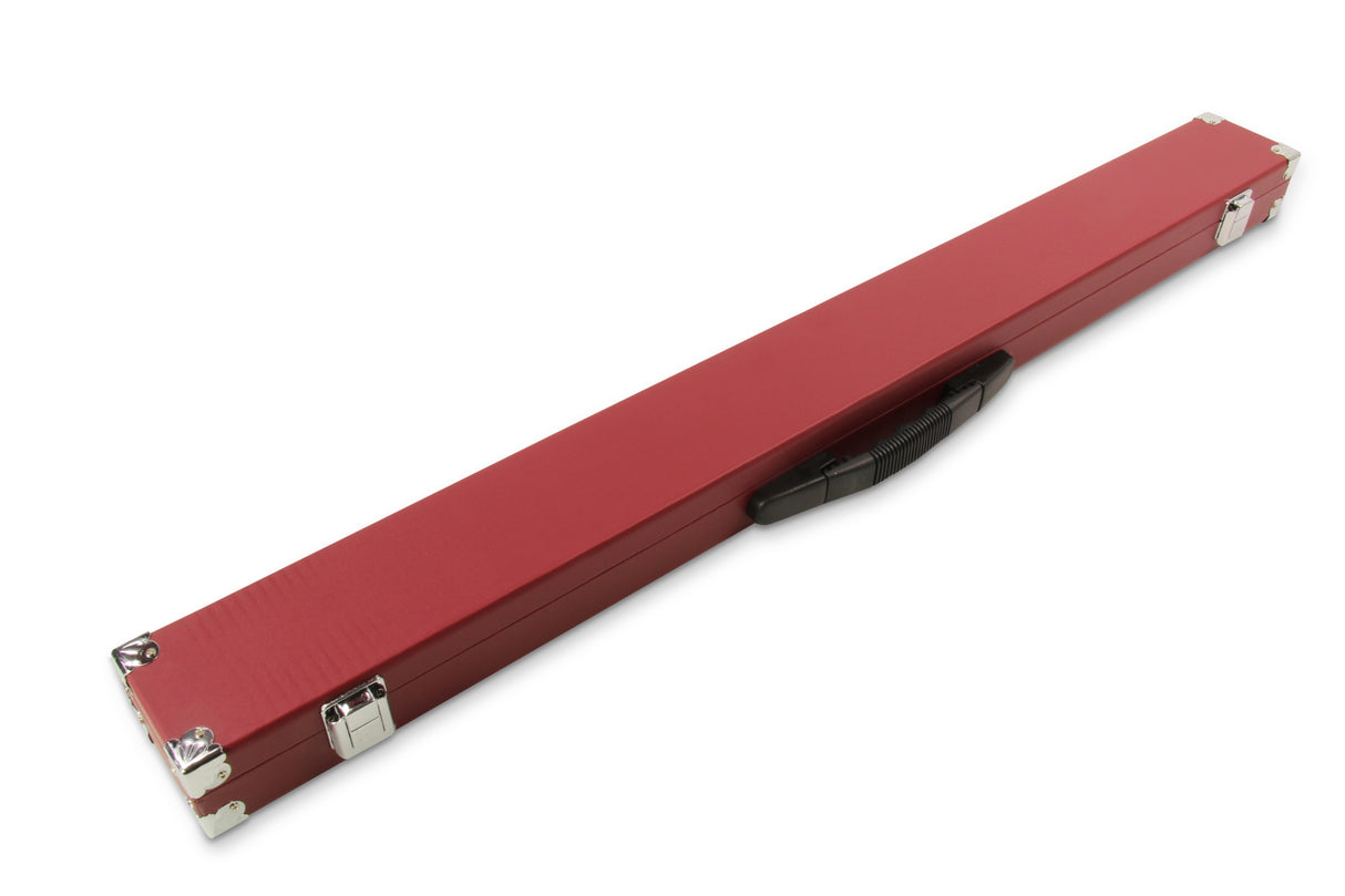 2 Piece Snooker Pool Cue Case with Reinforced Corners and Chalk Compartment