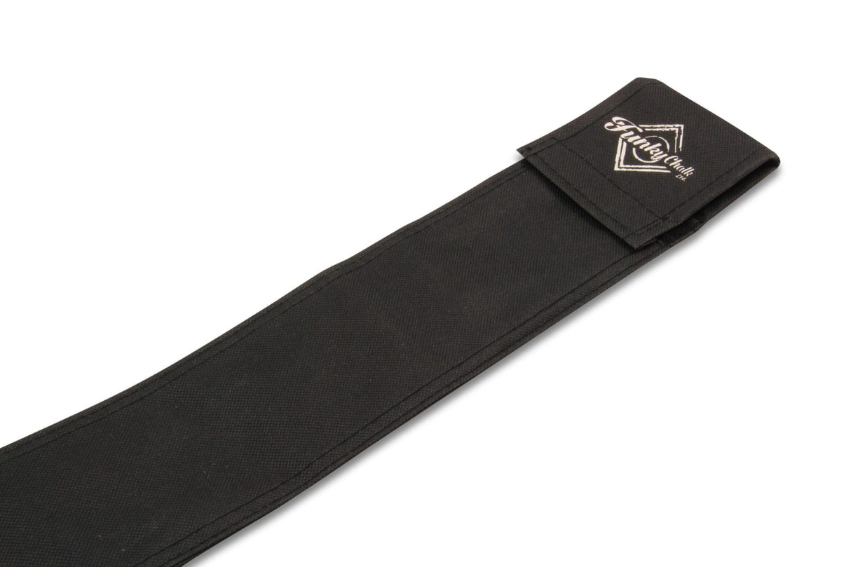 Funky Chalk 3/4 Snooker Pool Cue Canvas Sleeve Case for 3/4 Jointed Cues with Logo Print