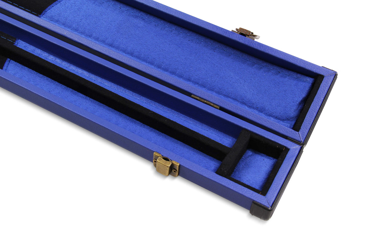 Baize Master 2 Piece Deluxe Snooker Pool Cue Case with Plastic Ends - Coloured Interior