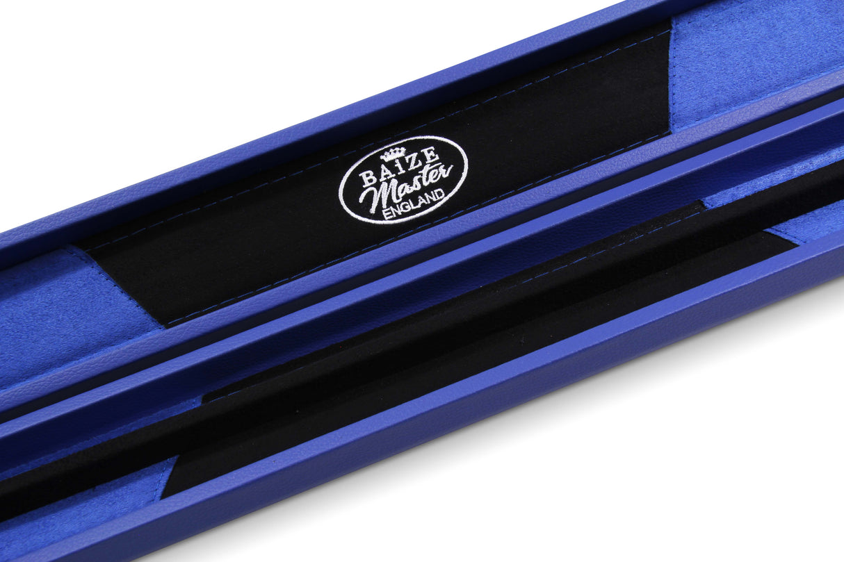 Baize Master 2 Piece Deluxe Snooker Pool Cue Case with Plastic Ends - Coloured Interior