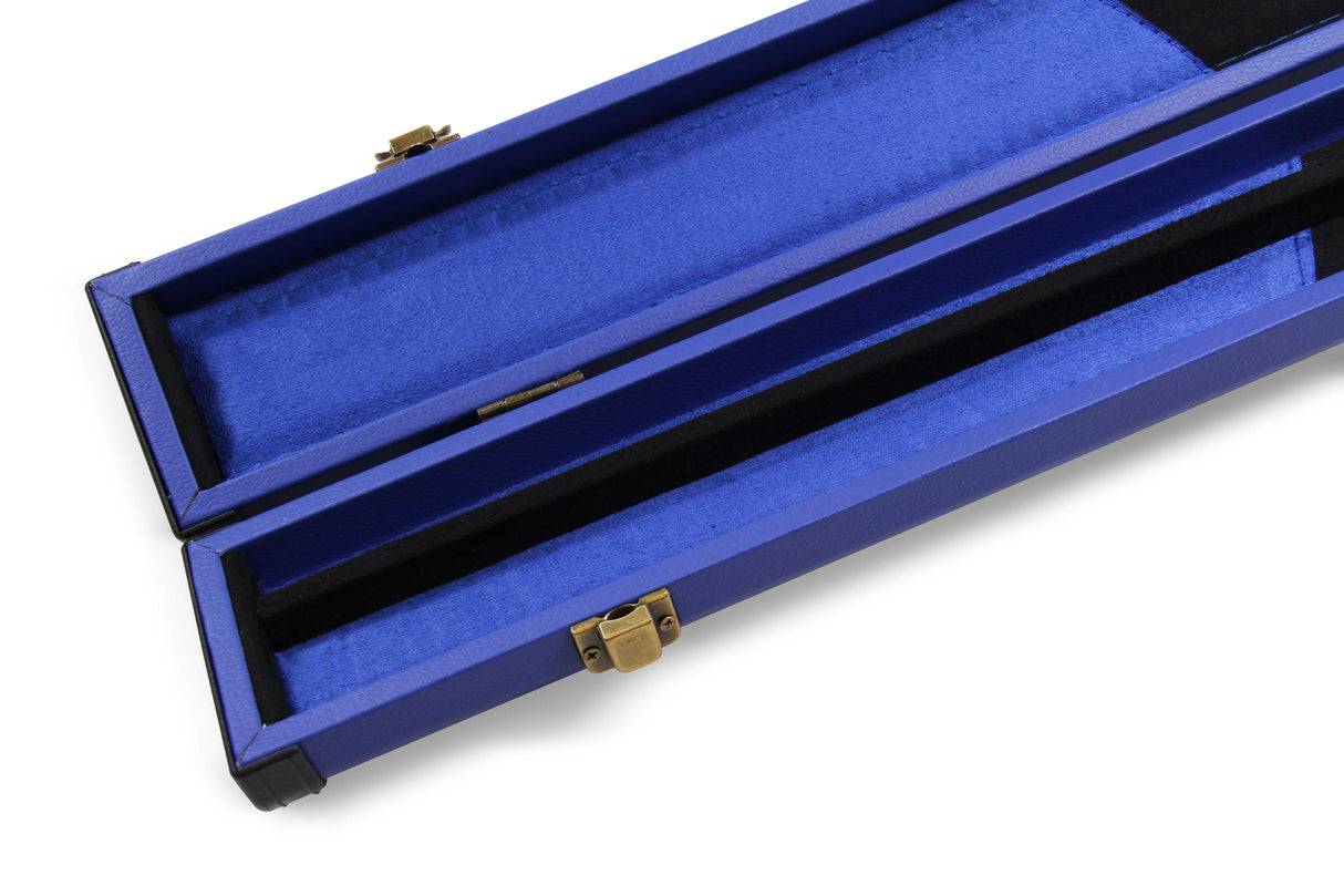 Baize Master 2 Piece Deluxe Snooker Pool Cue Case with Plastic Ends - Coloured Interior