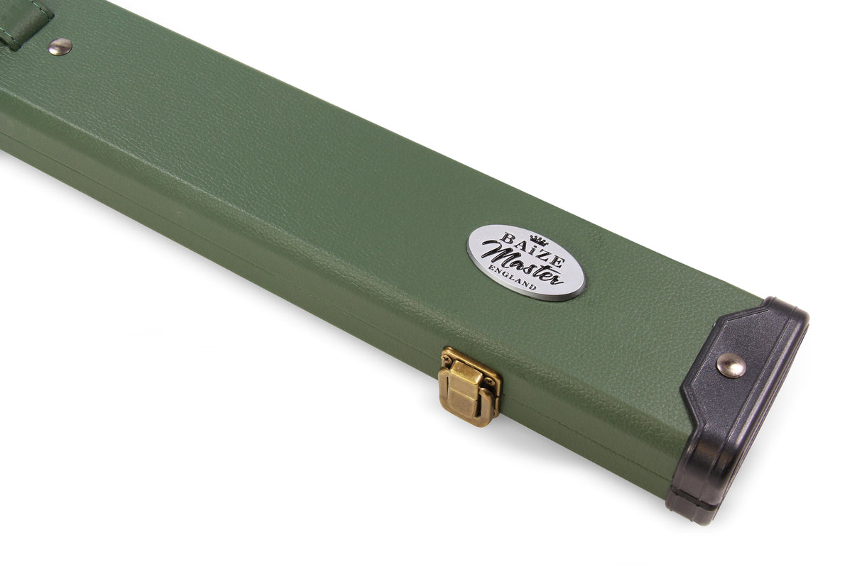 Baize Master 2 Piece Deluxe Snooker Pool Cue Case with Plastic Ends - Coloured Interior