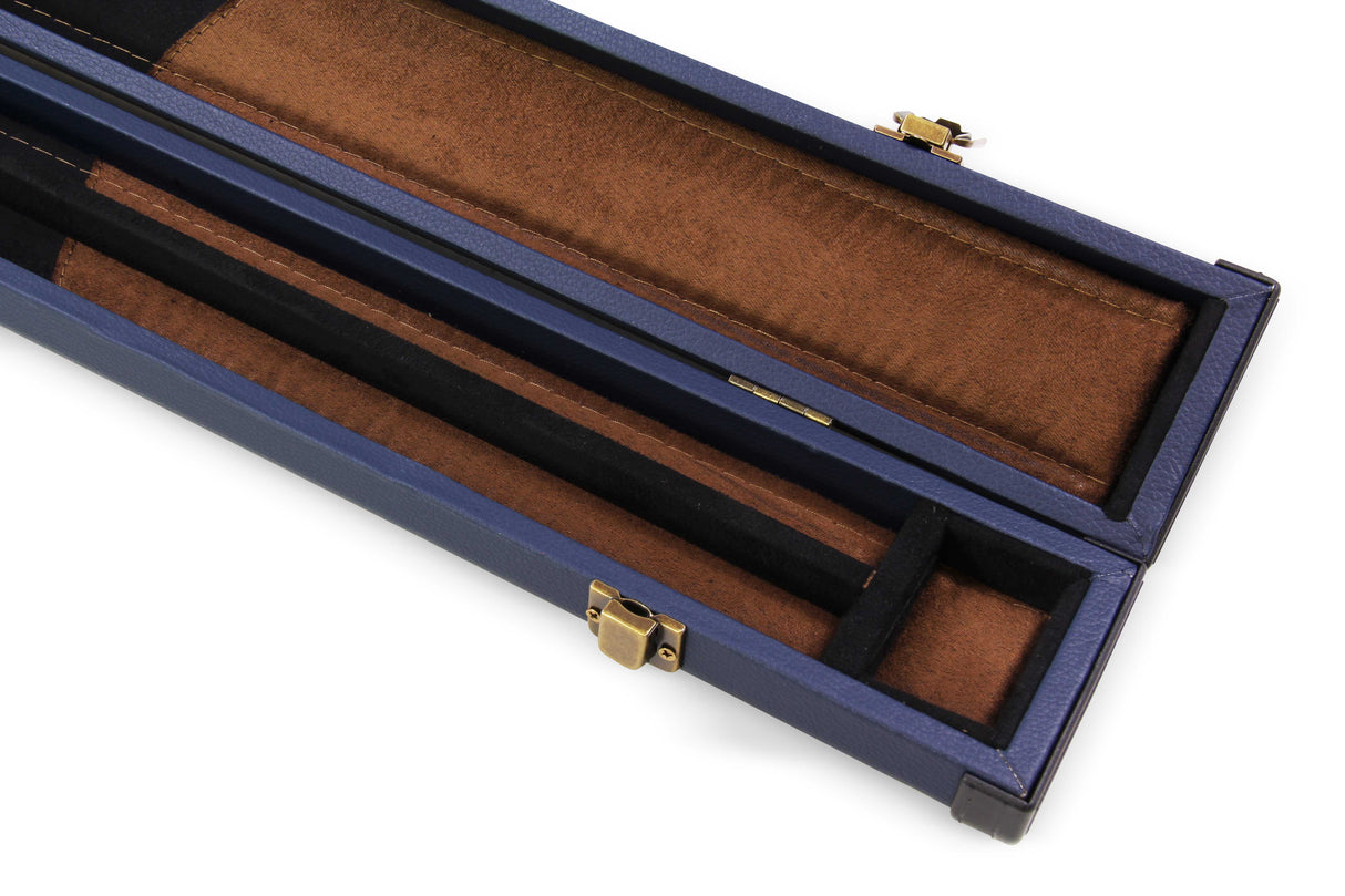 Baize Master 2 Piece Deluxe Snooker Pool Cue Case with Plastic Ends - Coloured Interior