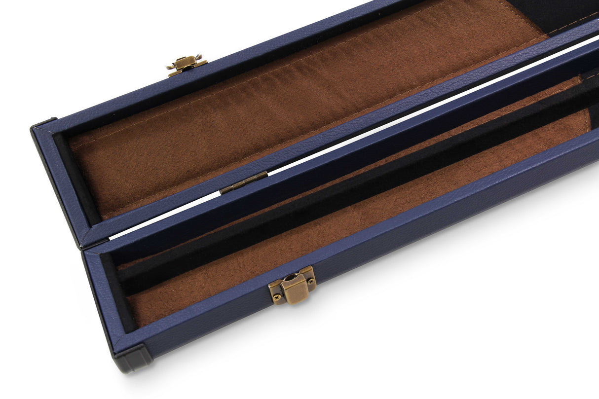 Baize Master 2 Piece Deluxe Snooker Pool Cue Case with Plastic Ends - Coloured Interior